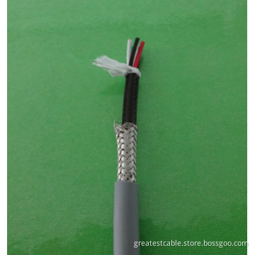 Deep Gray Braid Shield 5 Cores ECG Cable